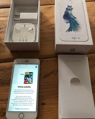 Iphone 6s 64 gb + scatola + caricatore + cuffie