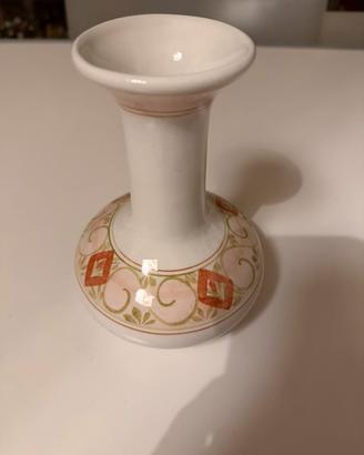 Vaso in ceramica decorata a mano vintage 16x12 cm