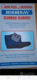 Scarpa post operatoria alluce valgo