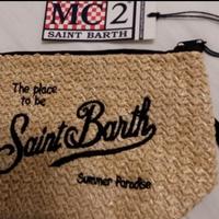 pochette paglia impermeabile MC2 Saint Barth nuova