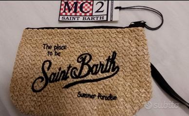 pochette paglia impermeabile MC2 Saint Barth nuova