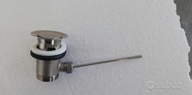 piletta lavandino in nichel spazzolato 