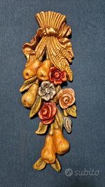 Scultura in legno da parete composizione di Felix