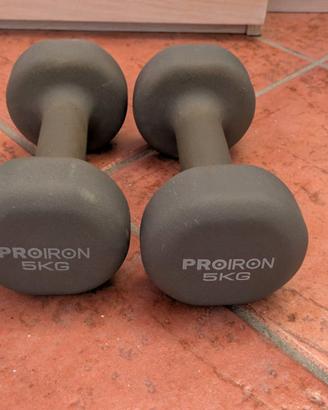 Coppia manubri PROIRON 2x5 kg  - 10 kg totali