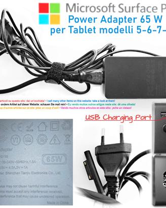 Alimentatore x Microsoft Surface Pro 5-6-7-8-9 65W