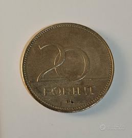 Moneta 20 fiorini ungheresi 1994