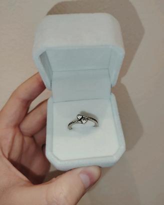 anello pandora cuori intrecciati 