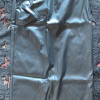 Gonna tubino PU argento Shein