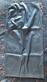 Gonna tubino PU argento Shein