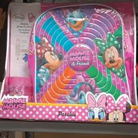 zaino per asilo Minnie Disney con bicchiere e dado