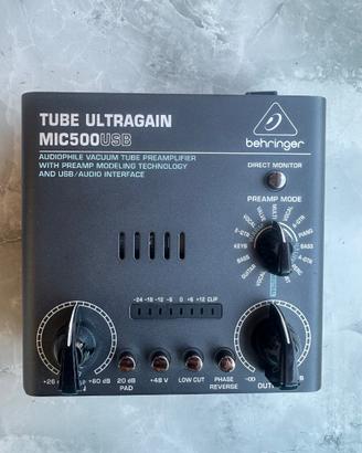 Behringer Tube Ultragain MIC500USB – preamplificat