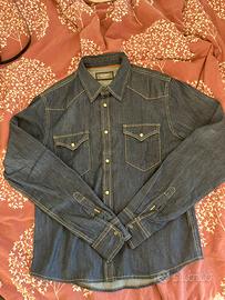 Camicia di jeans Uomo denim NUOVA mai usata! tg S