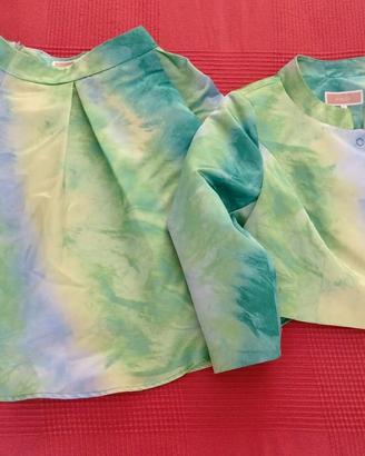 💚 Completo Kocca – giacca e gonna verde mela