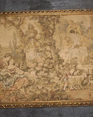 Arazzo Vintage Scena Pastorale Boucher 176x79cm