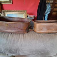 Pentola rame più  due portavasi rame 120€