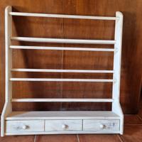Piattaia Angelica  in legno Shabby Chic.