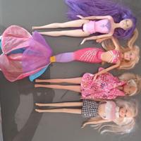 lotto stock barbie bambole sirena pinna mattel