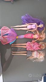 lotto stock barbie bambole sirena pinna mattel