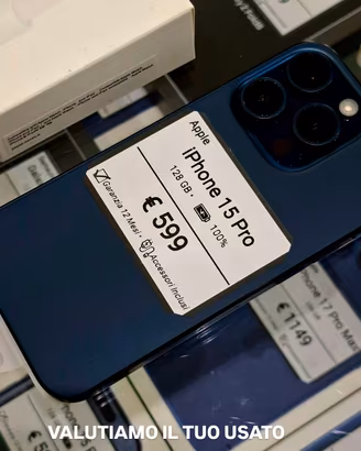 IPHONE 15 PRO 128GB batteria 100%