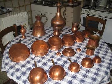 Servizio completo in puro rame
