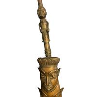 Pipa cerimoniale in bronzo Bamoun... CAMERUN ARTE