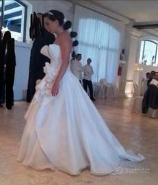 Abito da Sposa in seta pizzo francese Renato Savi