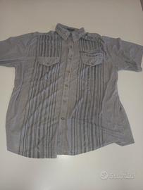 camicia mezze maniche con 3 taschini XXL