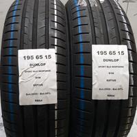 2 GOMME 195 65 15 DUNLOP RB64