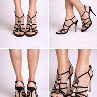 Sandalo gioiello con pietre elegante cerimonia 39