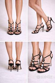 Sandalo gioiello con pietre elegante cerimonia 39