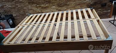 struttura letto 1piazza mezza160x200doghe legno