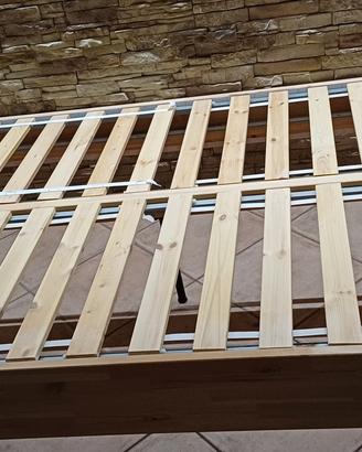 struttura letto 1piazza mezza160x200doghe legno