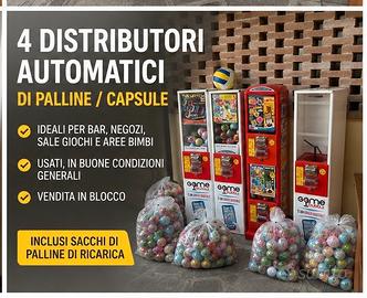 Attività pronta: 4 distributori palline/capsule