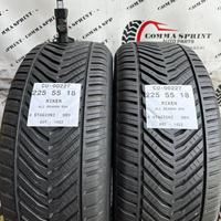 2 PNEUMATICI 225/55 R18 RIKEN 4 STAGIONI SEMINUOVE
