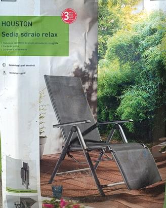 sedia a sdraio da giardino esterno 