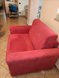 Poltrona  letto rossa