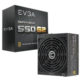 Blocco PC gaming con CPU, RAM, PSU, MOBO