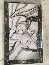 Capezzale grigio e nero