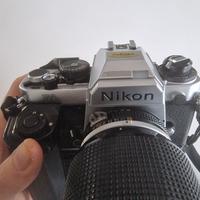 Nikon FA con motore MD-15 e obiettivo Nikkor 80-20