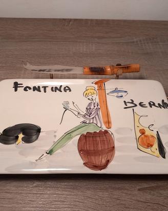 Piatto ceramica SIC Italy vintage FONTINA Berna