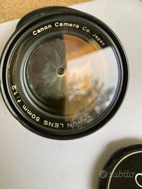 Obiettivo Canon a telemetro 50mm 1:1.2