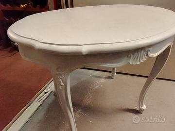 tavolinetto bianco cm 77x60 molto bello 