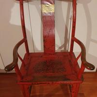 Sedia stile cinese Ming legno massiccio