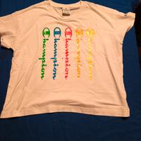 Maglietta Champion bianca bambino 