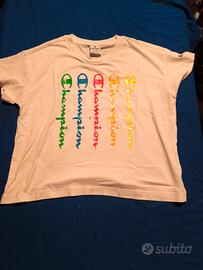 Maglietta Champion bianca bambino 