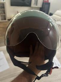 Casco jet Star Deluxe vintage visiera omologata