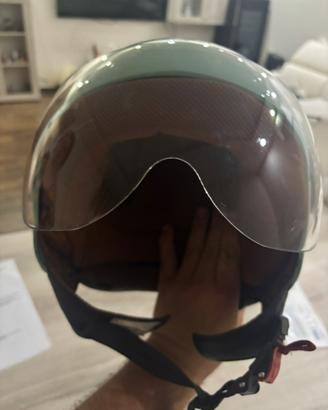 Casco jet Star Deluxe vintage visiera omologata