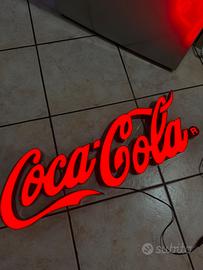 Insegna luminosa coca cola vintage