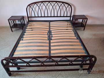 letto comodini in bambu