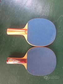 Coppia Racchette Ping Pong Vintage "Gold Cup" - Da